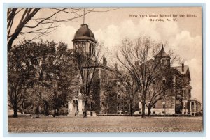 New York State School Building Campus For The Blind Batavia NY Antique Postcard