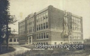 Real Photo - High School, Lancaster - New Hampshire NH  