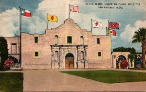 Texas San Antonio The Alamo Under Six Flags 1950