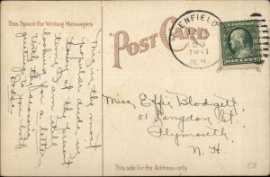 Thanksgiving Patriotic Turkey Uncle Sam Hat TP 609 c1910 Postcard #2 