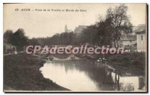 Postcard Auch Old Bridge Treille and edges of Gers