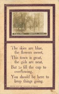 Arts & Crafts Saying C-1910 Chatfield Minnesota Bloom Brothers postcard 8683