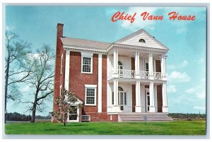 Spring Place Georgia GA Postcard  Chief Vann House Exterior Scene c1960s Vintage