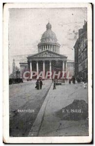 Paris Old Postcard Pantheon