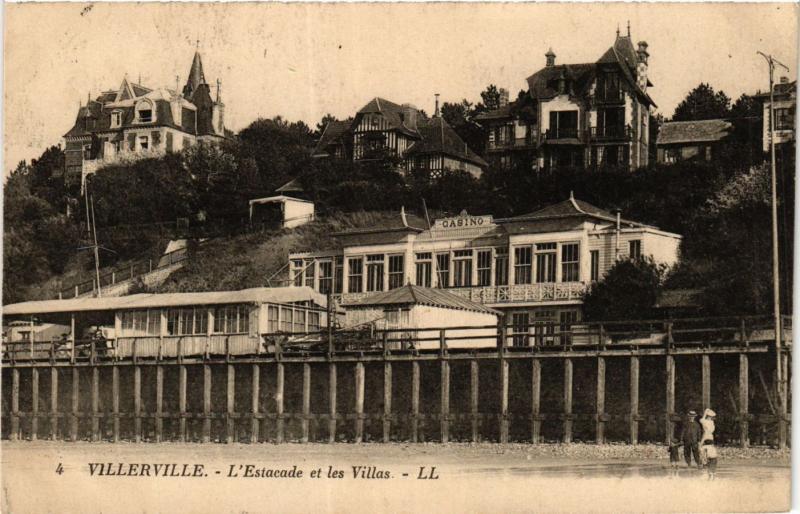 CPA VILLERVILLE-L'Estacade et les Villas (422533)