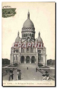 Postcard Old Paris The Basilica of Sacre Coeur Facade principale