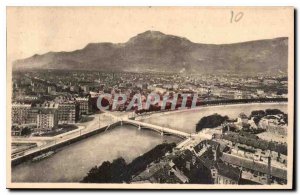 Old Postcard Grenoble General view and capture of Fort Rabot Moucherotte