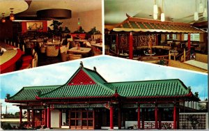 Chinese Gardens Exotic Restaurant 112 ND Ave Dexter Press Portland Postcard Vtg 