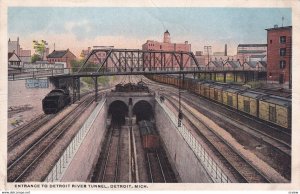 DETROIT, Michigan, 1900-1910s; Entrance To Detroit River Tunnel