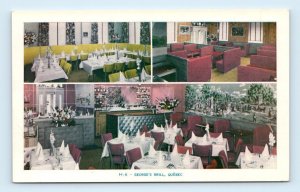 George's Grill restaurant interior QUEBEC Canada multi Postcard