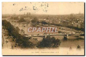 Old Postcard Paris Panorama of the Seine