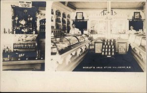 Hillsboro Hillsborough NH Moxley's Drug Store c1910 Real Photo Postcard