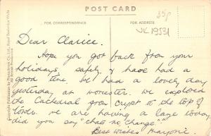 uk19531 worcester cathedral  west real photo uk