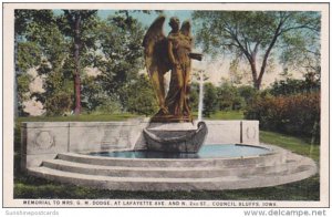 Iowa Council Bluffs Mrs G M Dodge Memorial 1943 Curteich