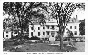 LAKEVILLE, CT Connecticut  WAKE ROBIN INN  Roadside LITCHFIELD CO 1954 Postcard