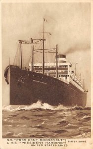 SS President Roosevelt United States Line Unused 
