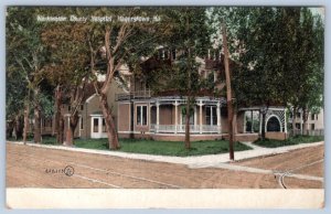 1908 HAGERSTOWN MARYLAND MD WASHINGTON COUNTY HOSPITAL R M HAYS BROS POSTCARD