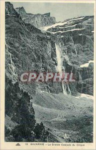 Old Postcard Gavarnie the big waterfall circus