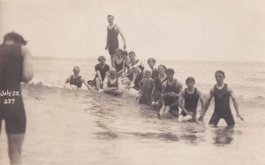 Ilfracombe Devon Mens Athletics Swimming Group Old Postcard