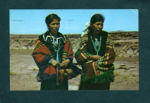 NM Navajo Women Indians New Mexico Postcard Native Americans Indian