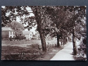 North Wales BANGOR Bishop's Walk & Town Hall - Old RP Postcard