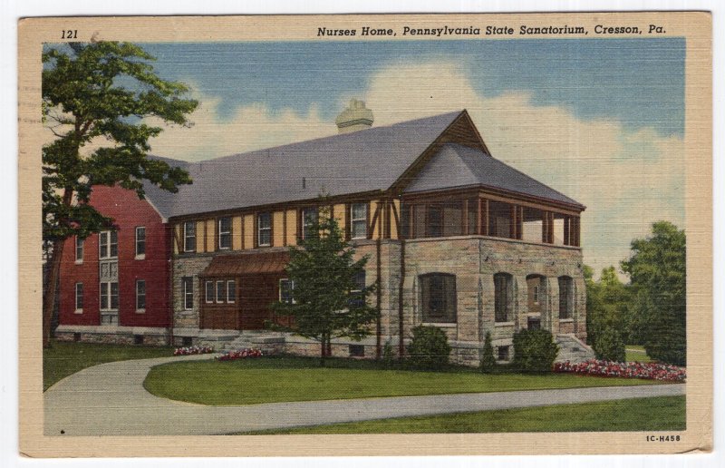 Cresson, Pa, Nurses Home, Pennsylvania State Sanatorium