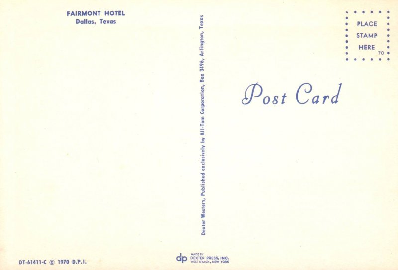 Fairmont Hotel,Dallas,TX