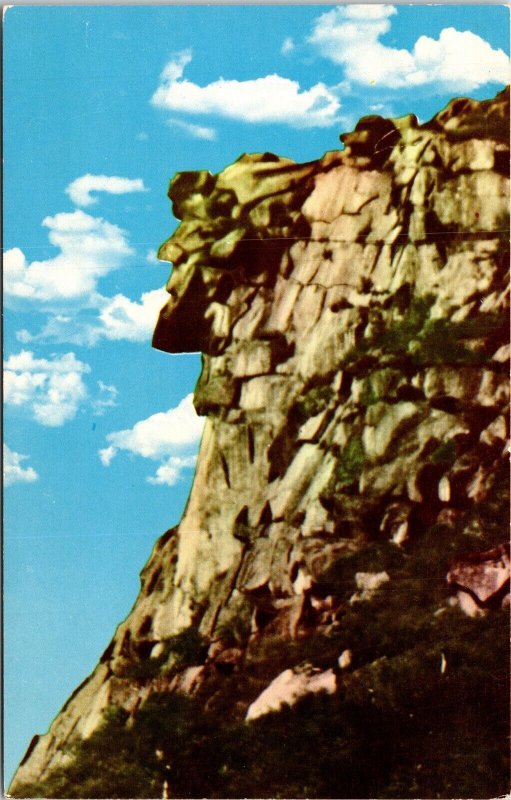 Old Man Of Mountain Rock Formation Franconia Notch New Hampshire DB Postcard