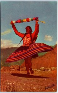 Postcard - Native dancer - Cusco, Peru