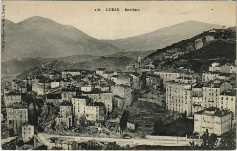 CPA CORSE SARTENE Panorama (804703)