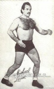 Michael Leone non postcard backing - Wrestler, Wrestling Unused 