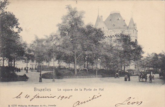 Belgium Brussels Le Square de la Porte de Hal 1905