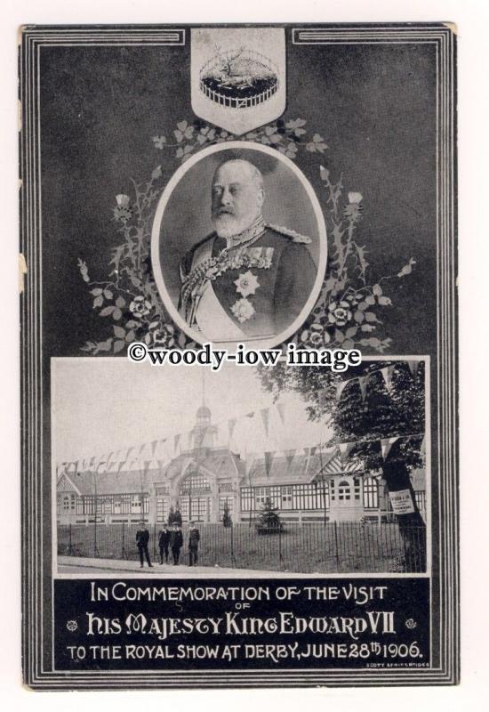 r2194 - King Edward VII's Visit to the Royal Show at Derby in 1906 - postcard