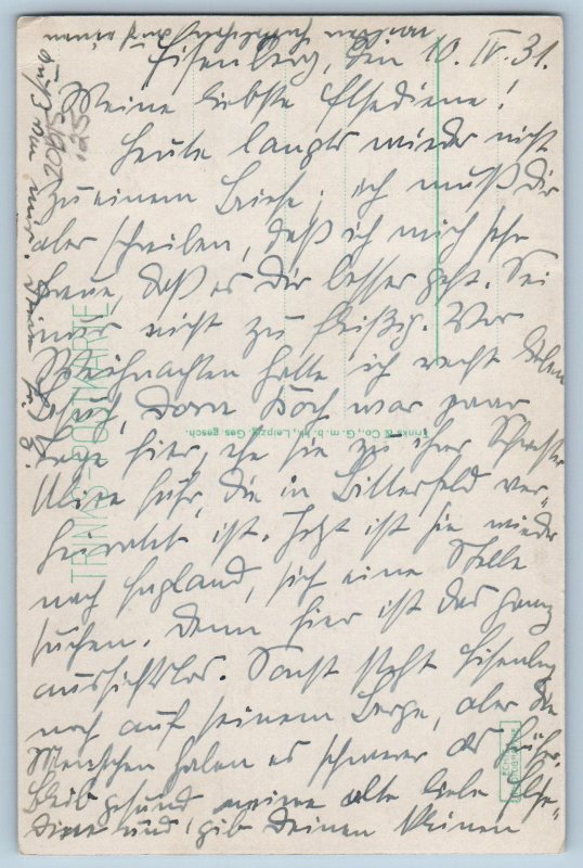 Thuringia Germany Postcard Eisenberg Fulling Mill c1910 Antique RPPC Photo