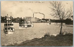 KISSEL MOTOR CAR CO. HARTFORD WIS. ANTIQUE REAL PHOTO POSTCARD RPPC PHOTOMONTAGE