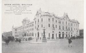 B78738 gran hotel bolivar lima peru  scan front/back image