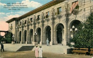 California San Diego Sacramento Valley Building Panama Postcard 22-7473