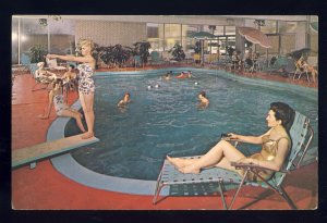 Chicago, Illinois/IL Postcard, Swimming Pool,The Spa Motel, North Lincoln Avenue