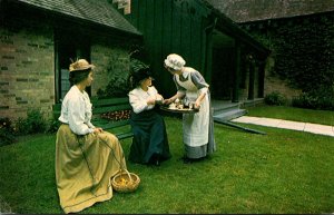 Canada KItchener Woodside National Historic Park Maid In Period Costume Servi...