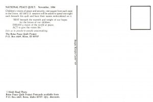 National Peace Quilt 1984