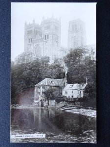 Durham CATHEDRAL & RIVER WEAR The Wear & Old Fulling Mill c1920s RP Postcard