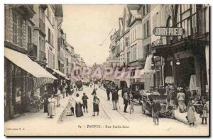 Troyes Old Postcard Rue Emile Zola