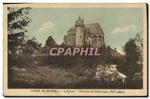 Postcard Old Chateau St Angel L & # 39eglise