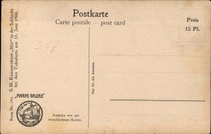 ITIS Naval Ship German Battleship Vintage Postcard