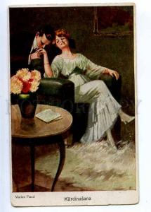 189793 Trial Kiss by Marion PIAZZI Vintage Optimus postcard