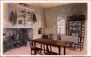 Mount Vernon Virginia Family Kitchen Vintage Postcard C120