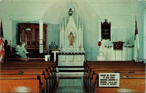 Old Lutheran Church Interior Minden Nebraska Pioneers Vintage Postcard Village 