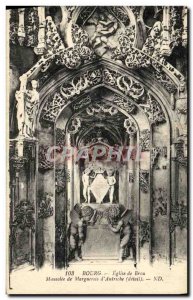 Old Postcard Bourg Brou Church Mausoleum of Margaret of Austria