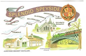 Speyside Map, Great North of Scotland Railway, Whiskey Distillery, Train Bridge