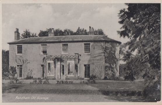 The Vicarage Rendham Suffolk Antique Postcard